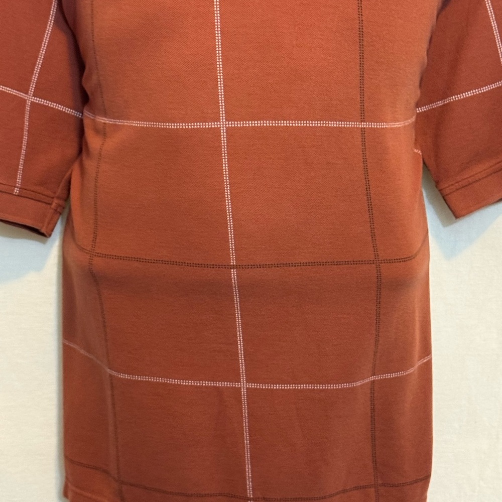 E-2 Men’s Austin Clothing Company Brown & Cream Short Sleeve Polo Shirt - Picture 2 of 15